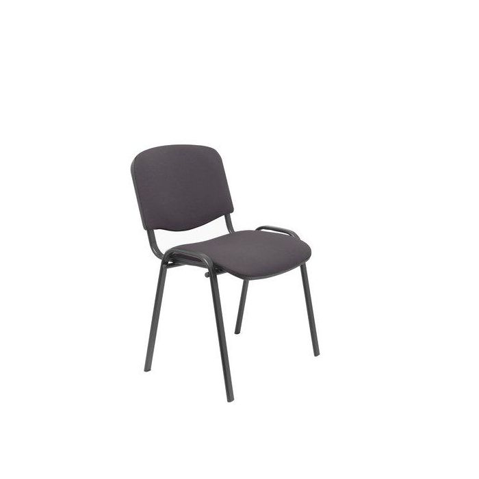 Silla Piqueras Y Crespo Alcaraz Confidente Ergonomica Apilable Estructura Negra Asiento Y Respaldo Tapizados Bali Gris Pack De 2