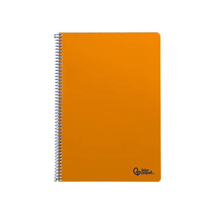 Liderpapel Cuaderno Espiral DIN A4 Smart Tapa Blanda 80 Hojas 75gr Pauta 3.5mm con Margen Color Naranja 1