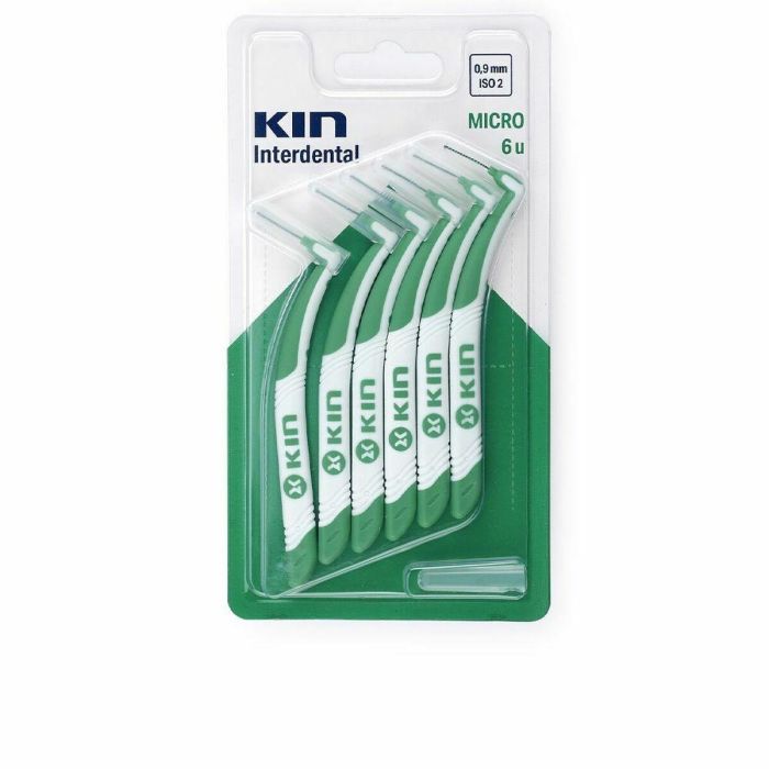 Kin Cepillo Interdental Micro 0,9 mm - Eliminación de Placa Dental, 6 unidades Kin Cepillo Interdental Micro 0,9 mm - Eliminación de Placa Dental, 6 unidades