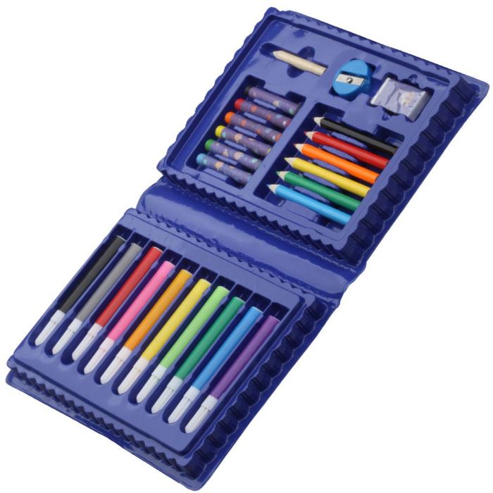 Createur de Genie Estuche con 25 Piezas: 10 Rotuladores, 6 Lápices, 6 Plastidecores, Goma, Sacapuntas y Lápiz 1