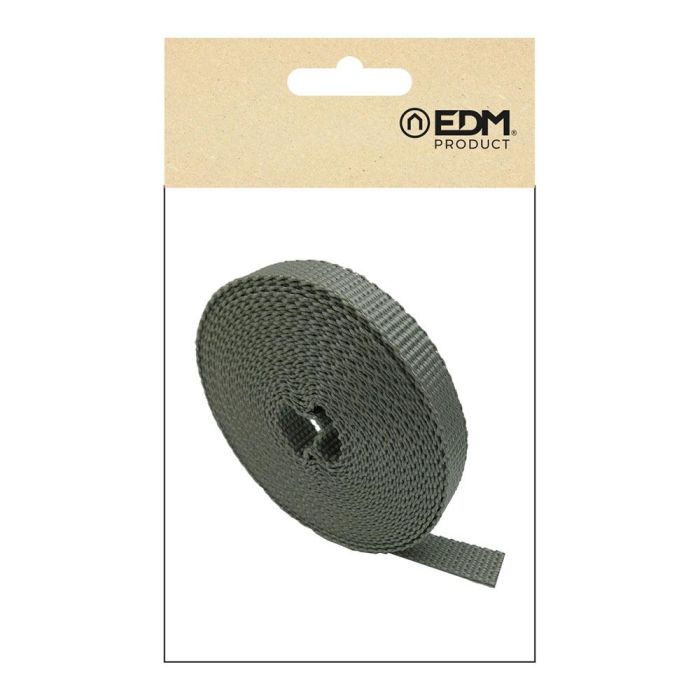 Edm Cinta Persiana PR26 Gris Polipropileno 14 mm x 6 m 1 Edm Cinta Persiana PR26 Gris Polipropileno 14 mm x 6 m 1