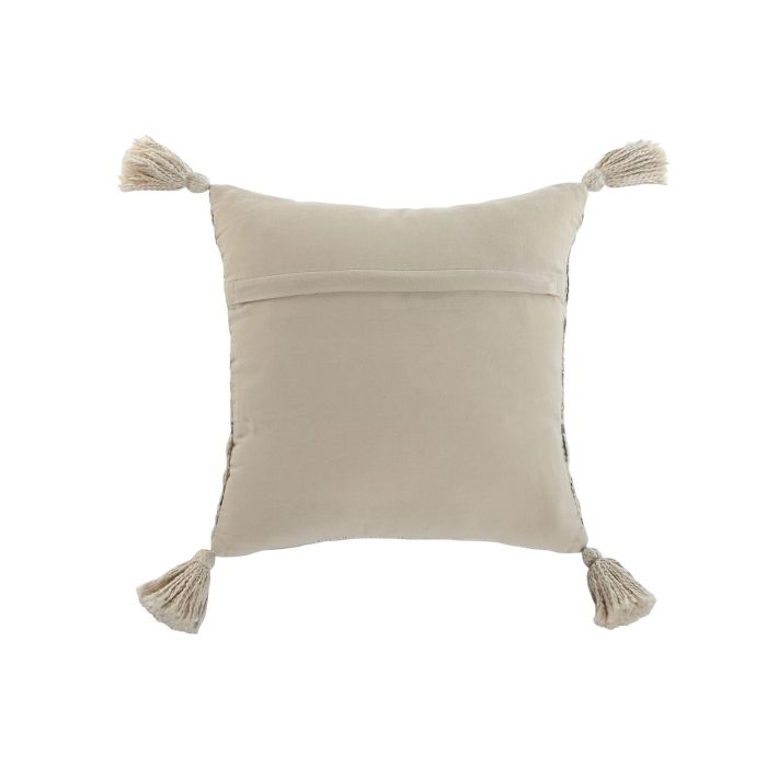 Cojin Boho DKD Home Decor Gris Blanco 45 x 45 cm (2 Unidades) 2 Cojin Boho DKD Home Decor Gris Blanco 45 x 45 cm (2 Unidades) 2