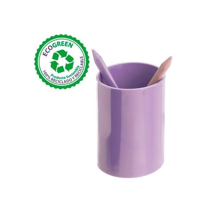 Archivo 2000 Portalápices Ecogreen 75x105 mm Reciclado Malva Traslúcido