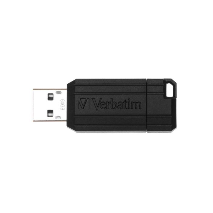 Verbatim Pendrive Store'N'Go Pinstripe 64 grb Hi-Speed Retráctil Usb 2.0 Negro 1 Verbatim Pendrive Store'N'Go Pinstripe 64 grb Hi-Speed Retráctil Usb 2.0 Negro 1