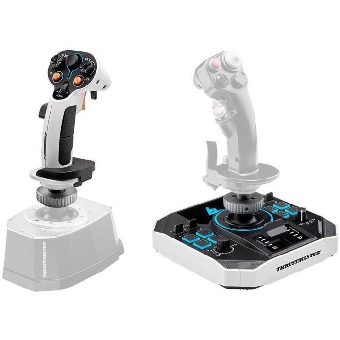 Thrustmaster Sol-R 1 Flightstick Joystick para PC - Combate y Exploración Espacial, Ambidiestro, 44 Acciones Asignables, RGB, Compatible con Bases AVA 3