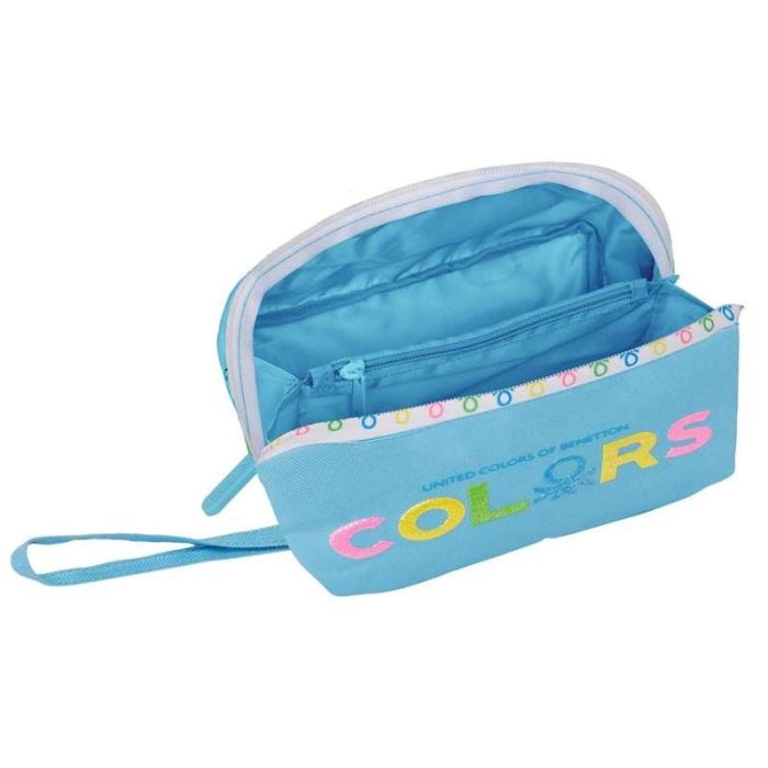 Estuche Escolar Benetton Spring Azul cielo 22 x 10 x 10 cm 2