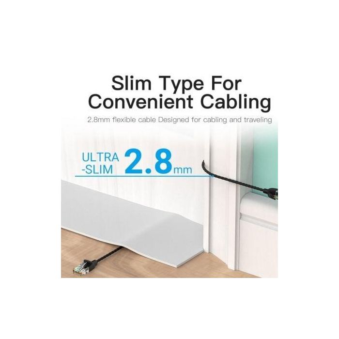 Cable de Red RJ45 UTP Vention IBJBK Cat.6A/ 8m/ Negro 3 Cable de Red RJ45 UTP Vention IBJBK Cat.6A/ 8m/ Negro 3
