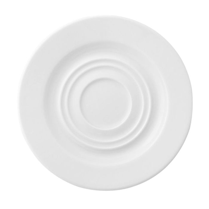 Ariane Plato Café/Té Porcelana Prime 15 cm Blanco (12 Unidades) Reforzado Profesional, Apilable, Apto Lavavajillas y Microondas