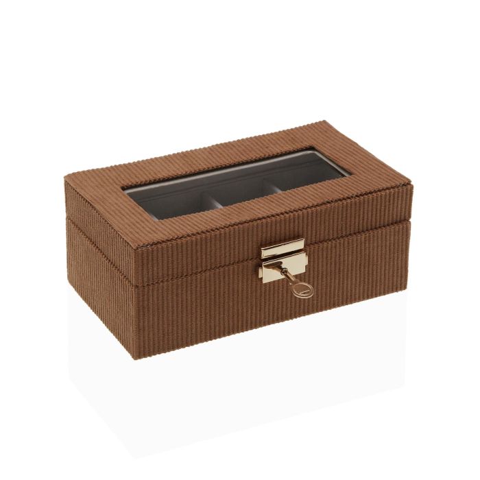 Caja Terracota Para 4 Relojes Versa 11X8CM (2 Unidades) 1 Caja Terracota Para 4 Relojes Versa 11X8CM (2 Unidades) 1