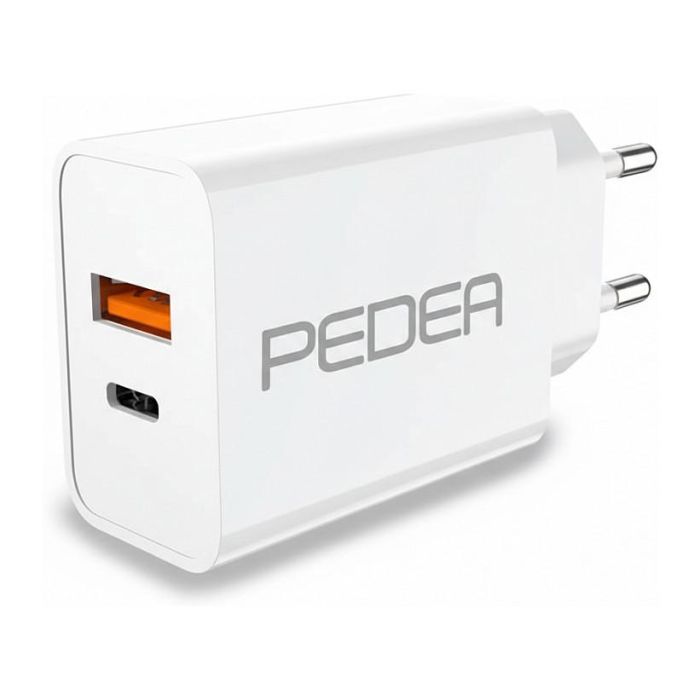 PEDEA Cargador USB-C de Viaje 20W con Power Delivery, Blanco PEDEA Cargador USB-C de Viaje 20W con Power Delivery, Blanco