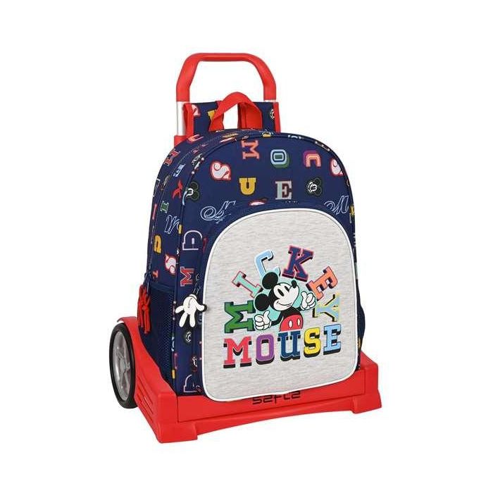 Mochila Escolar con Ruedas Mickey Mouse Clubhouse Only one Azul marino 33 x 42 x 14 cm Mochila Escolar con Ruedas Mickey Mouse Clubhouse Only one Azul marino 33 x 42 x 14 cm