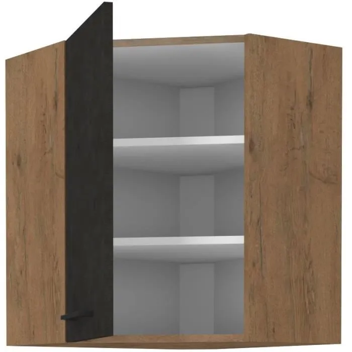 Rock Columna de Esquina Melamina Roble Lancelot Gris Matera 1 Puerta L58 x H72 cm 1 Rock Columna de Esquina Melamina Roble Lancelot Gris Matera 1 Puerta L58 x H72 cm 1