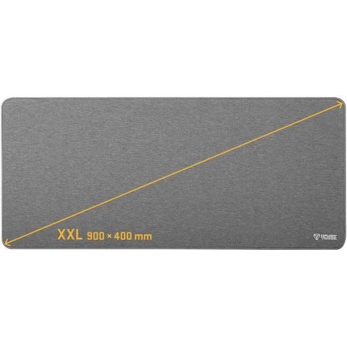 Alfombrilla de ratón XXL para escritorio - YENKEE - YPM 9040GY 2