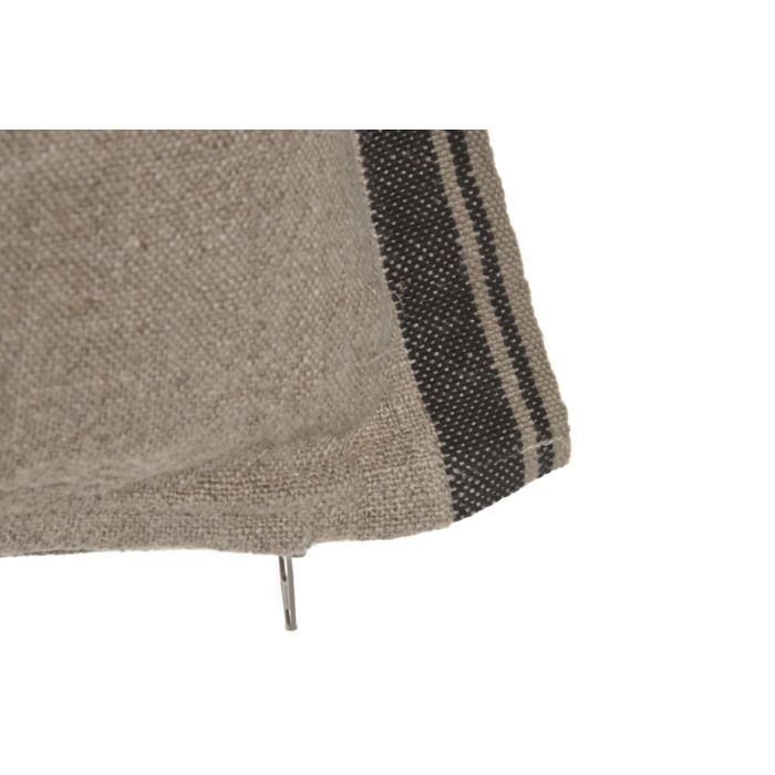 Cojin Tradicional DKD Home Decor Natural Negro 50 x 50 cm (2 Unidades) 1 Cojin Tradicional DKD Home Decor Natural Negro 50 x 50 cm (2 Unidades) 1