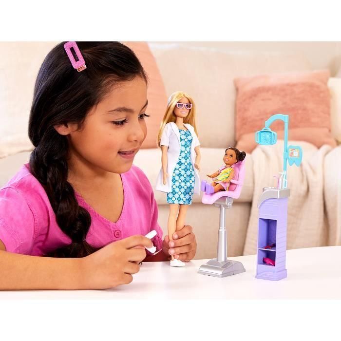 Consulta dental Barbie - BARBIE - HKT69 - 2 muñecas, silla, herramientas dentales, cepillo de dientes, pasta de dientes 5 Consulta dental Barbie - BARBIE - HKT69 - 2 muñecas, silla, herramientas dentales, cepillo de dientes, pasta de dientes 5