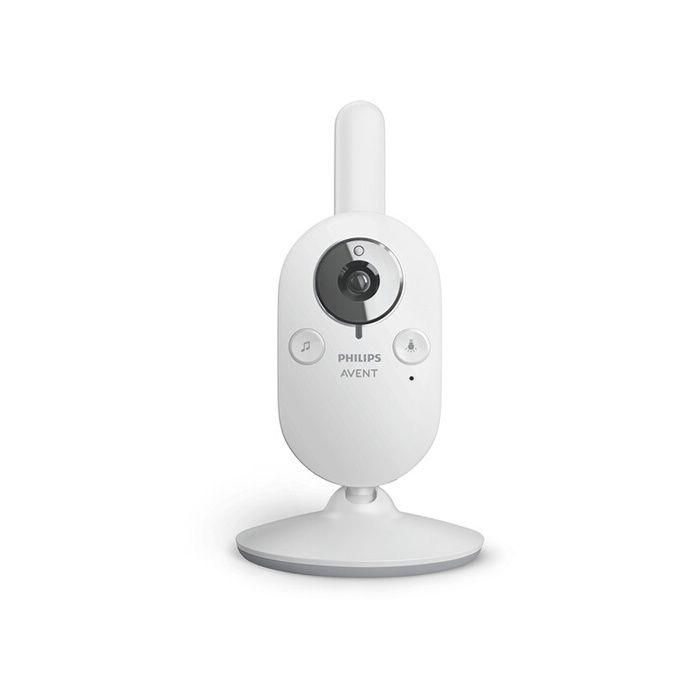 Monitor de vídeo para bebés SCD892/26, alcance de 300 metros, pantalla a color de 3,5" con zoom 2x, canciones de cuna, luz nocturna, temperatura y modo ecológico. 1