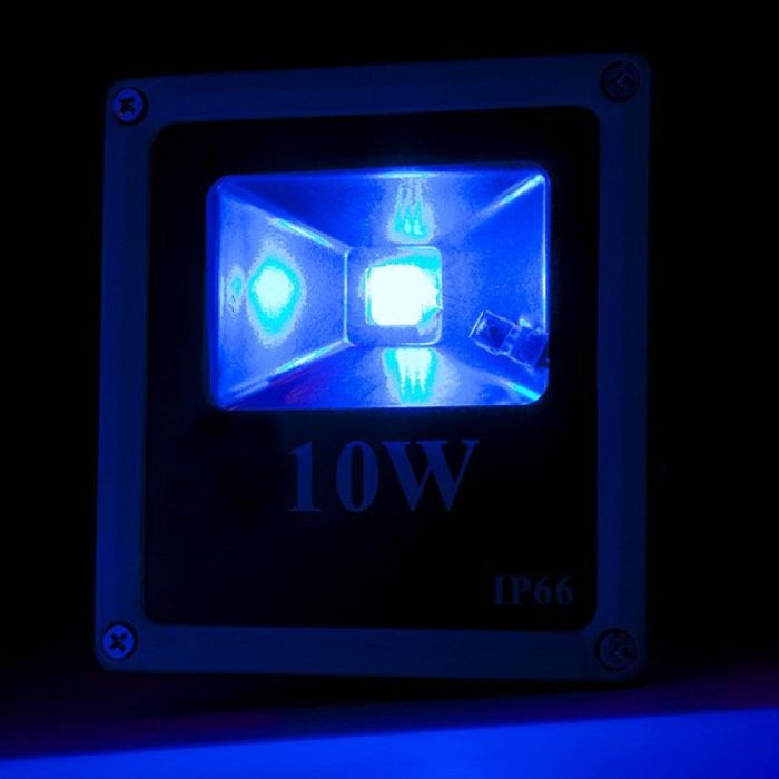 Foco Proyector LED 10W 800Lm IP65 Mando a Distancia RGB 40.000H [HX-FL10-RGB 1
