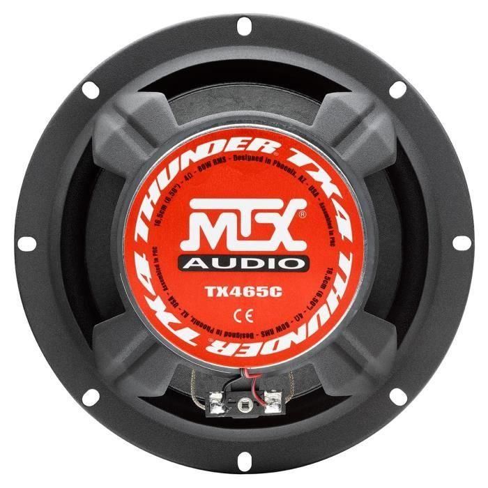 Altavoces coaxiales de 2 vías MTX TX465C - 16.5 cm - 80W 2 Altavoces coaxiales de 2 vías MTX TX465C - 16.5 cm - 80W 2