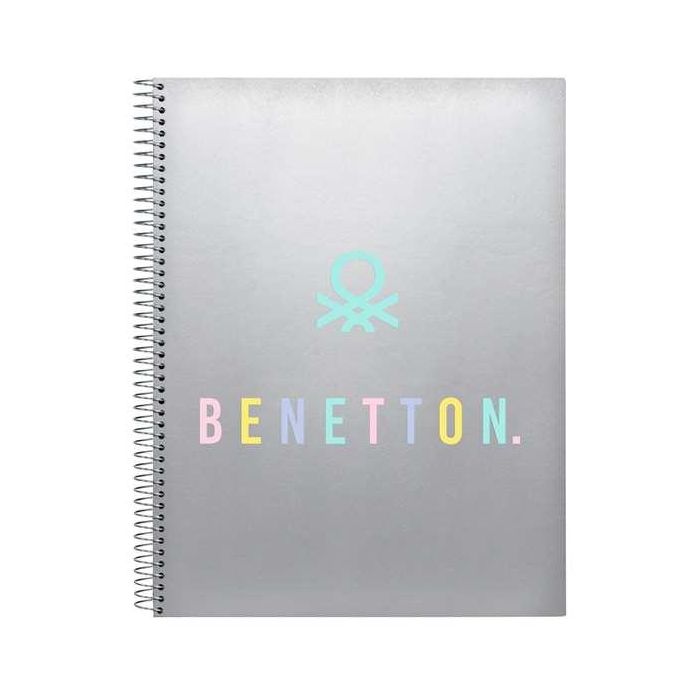 Libreta Benetton Silver Plateado A4 120 Hojas Libreta Benetton Silver Plateado A4 120 Hojas