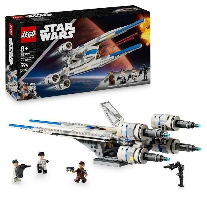 LEGO 75399 Star Wars Caza estelar Ala-U Alianza Rebelde Andor Set de Construcción Niños 8+ años LEGO 75399 Star Wars Caza estelar Ala-U Alianza Rebelde Andor Set de Construcción Niños 8+ años