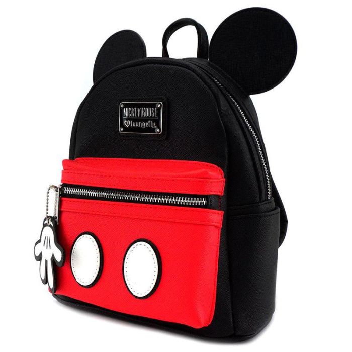 Loungefly Mochila Mickey Disney 27cm - Polyester/Polipiel