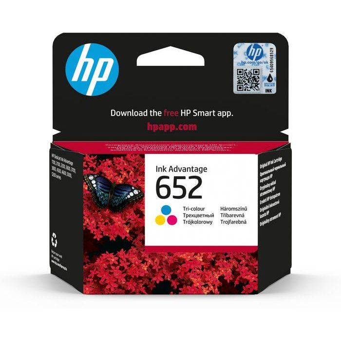 HP 652 Tri-color Original Ink Advantage Cartridge HP 652 Tri-color Original Ink Advantage Cartridge