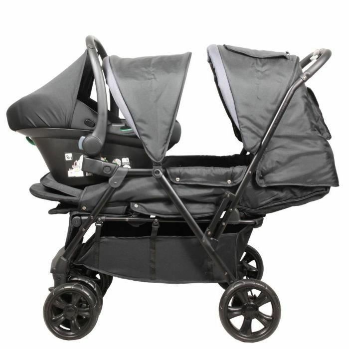 Bambisol BAM3159059050157 Cochecito Doble, Totalmente Equipado, con Protector de Lluvia y Plegado Fácil 2 Bambisol BAM3159059050157 Cochecito Doble, Totalmente Equipado, con Protector de Lluvia y Plegado Fácil 2