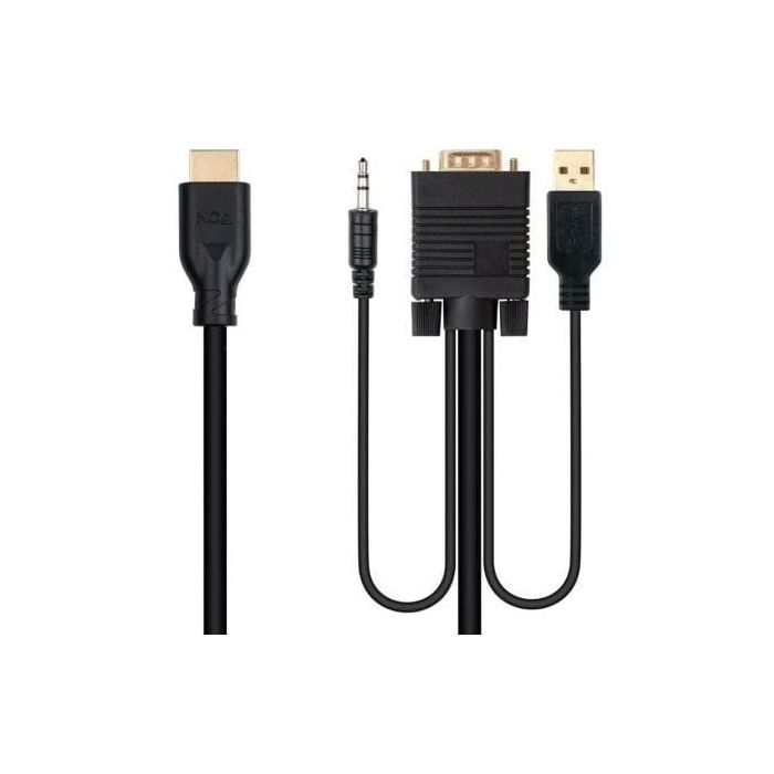 Cable VGA NANOCABLE 10.15.4612 1,8 m Negro 0 Cable VGA NANOCABLE 10.15.4612 1,8 m Negro 0
