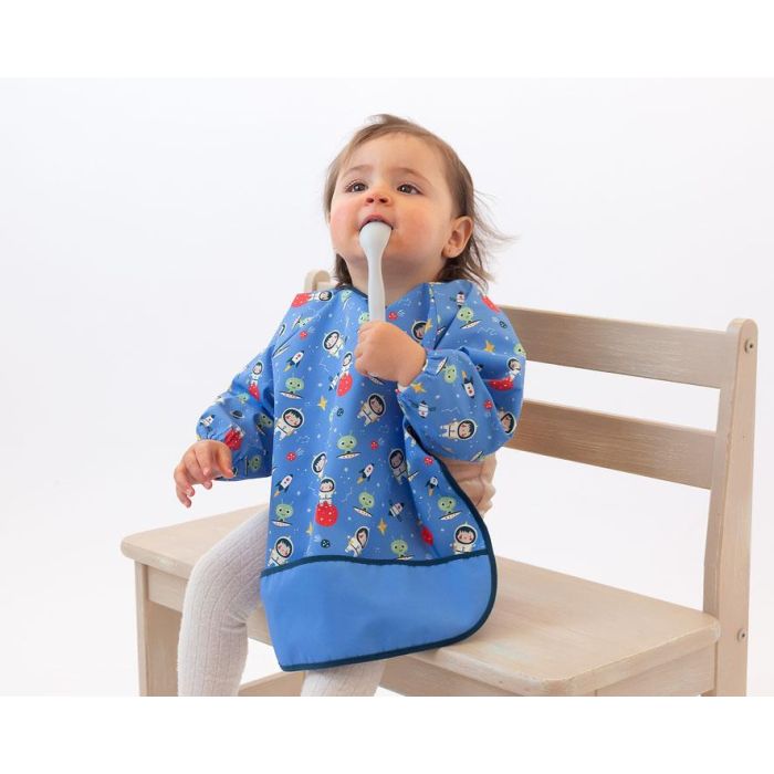 Babero Impermeable Con Mangas Azul 1 Babero Impermeable Con Mangas Azul 1