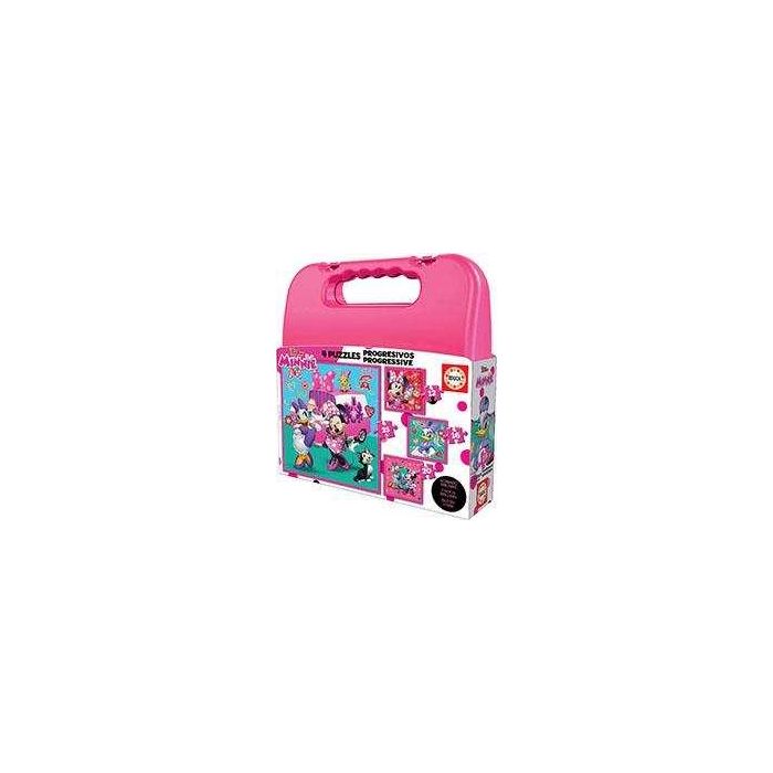 Puzzles progresivos 12-16-20-25 piezas minnie happy helpers en maletin 3 Puzzles progresivos 12-16-20-25 piezas minnie happy helpers en maletin 3