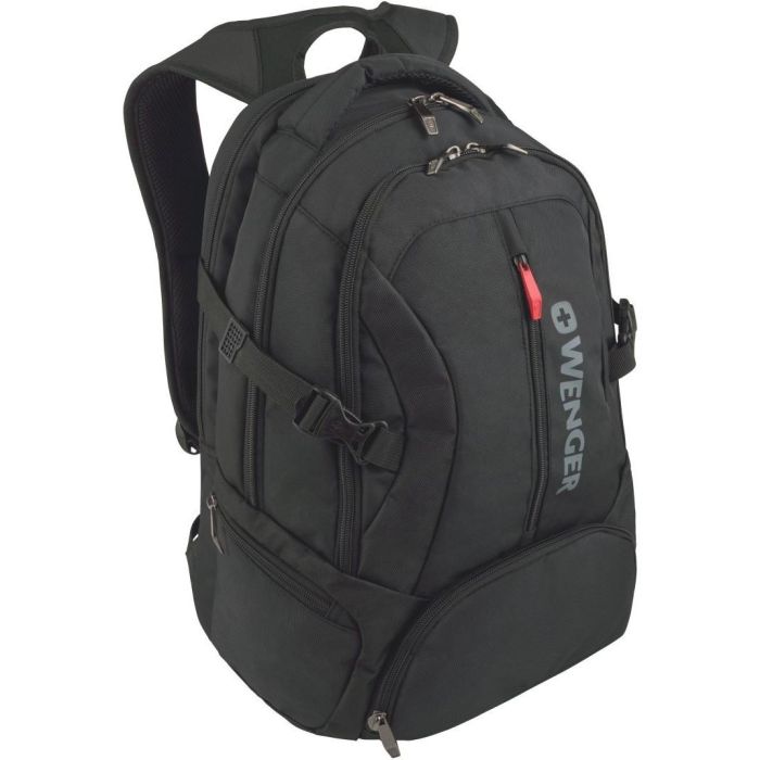 Wenger Transit Mochila para Portátil de 14.1 a 16 pulgadas y Tablet, Poliéster, Negro