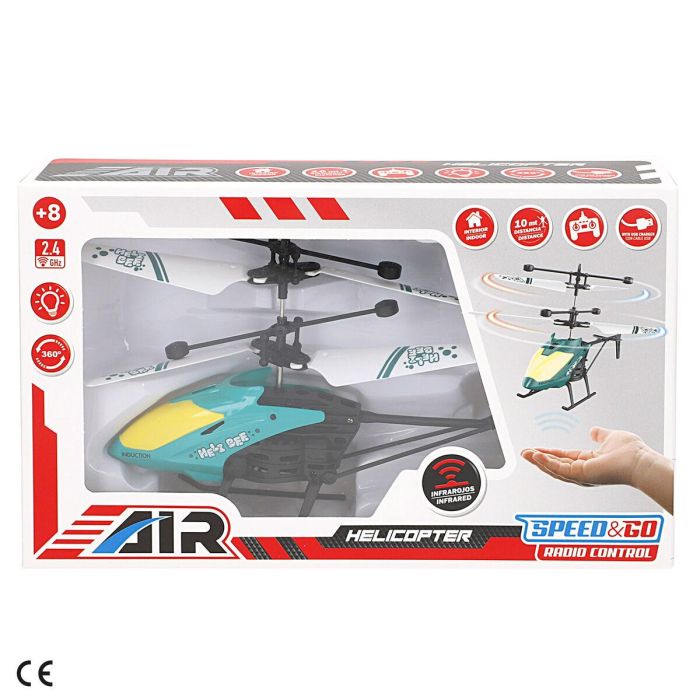 Helicóptero con Radiocontrol Colorbaby (6 Unidades) 2 Helicóptero con Radiocontrol Colorbaby (6 Unidades) 2