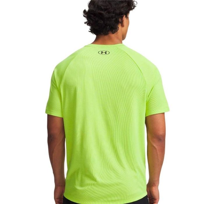 Camiseta de Manga Corta Hombre Under Armour Tech Textured Verde limón 14 Años 1