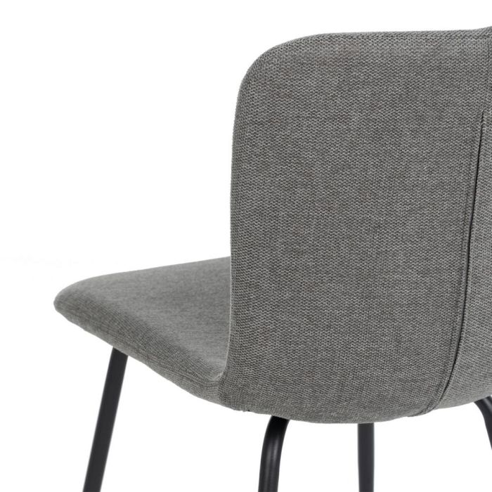 Silla Gris Tejido-Metal Salón 44 X 55 X 82 cm