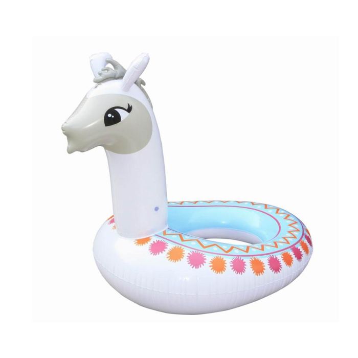 Flotador Hinchable Llama Blanca 95*80*90 cm