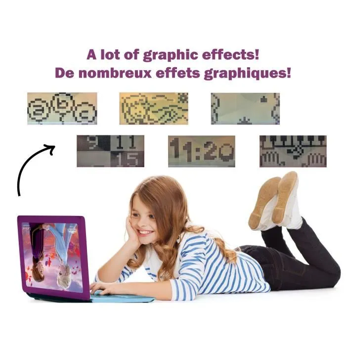 Lexibook THE SNOW QUEEN Computadora Educativa Infantil Bilingüe (FR/EN) - 124 Actividades 3