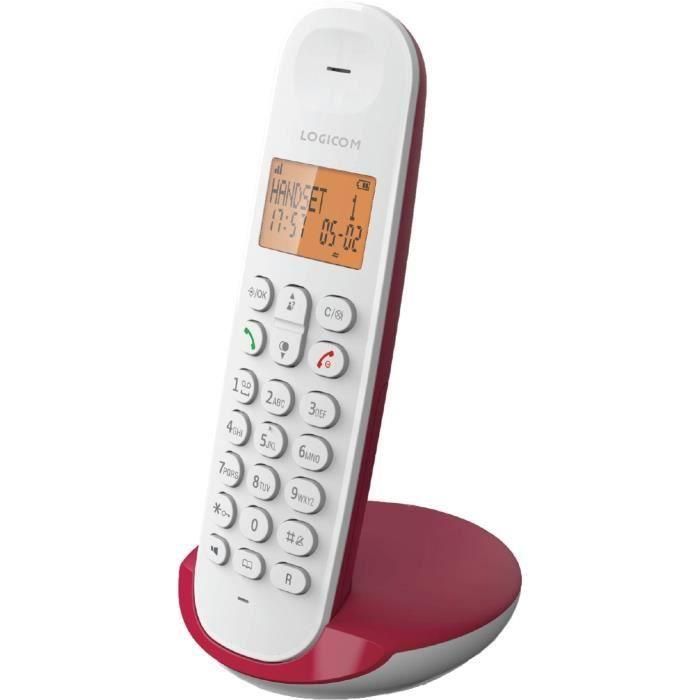 Logicom LOG3483071500155 Teléfono Inalámbrico Fijo DECT ILOA 150 SOLO Frambuesa Sin Contestador Automático Logicom LOG3483071500155 Teléfono Inalámbrico Fijo DECT ILOA 150 SOLO Frambuesa Sin Contestador Automático