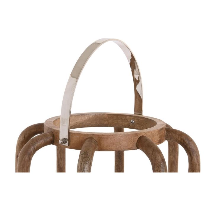 Portavela Moderno DKD Home Decor Marron Plateado 30 x 42 x 30 cm 3 Portavela Moderno DKD Home Decor Marron Plateado 30 x 42 x 30 cm 3