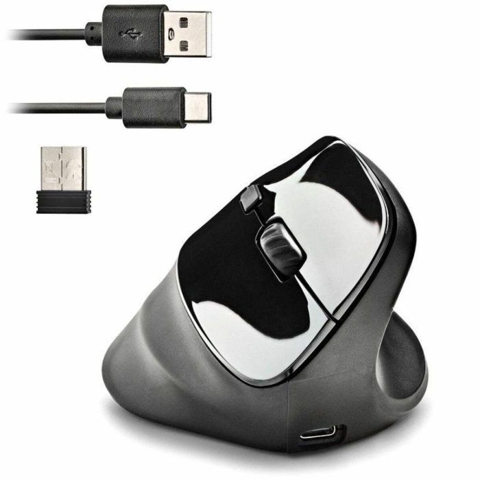 NGS Ratón Vertical Inalámbrico Ergonómico EVO Moksha Recargable hasta 2400 DPI 4