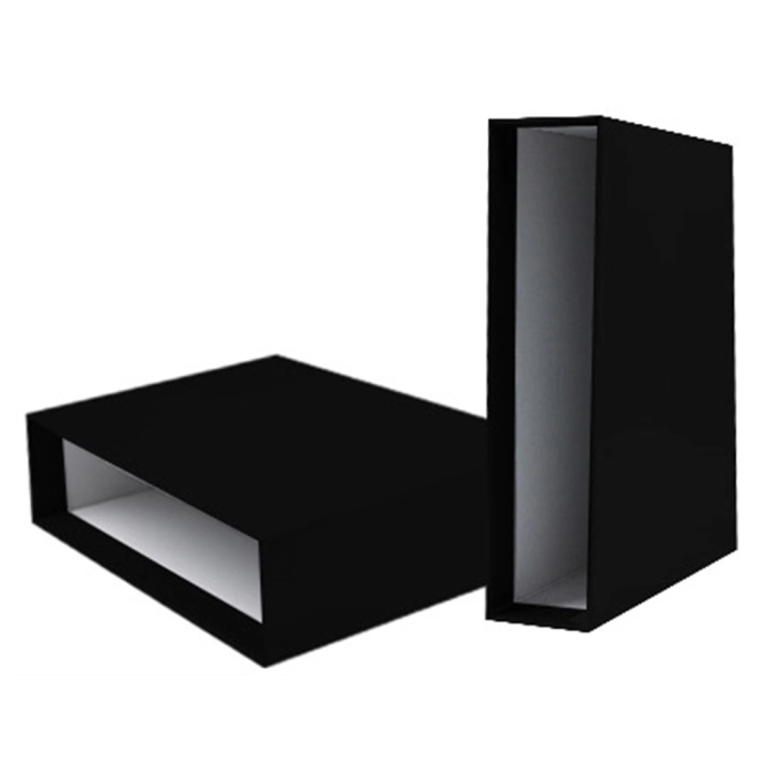 Liderpapel Caja Archivador de Palanca de Cartón Folio Documenta Lomo 75mm Negro 215x315 mm 1