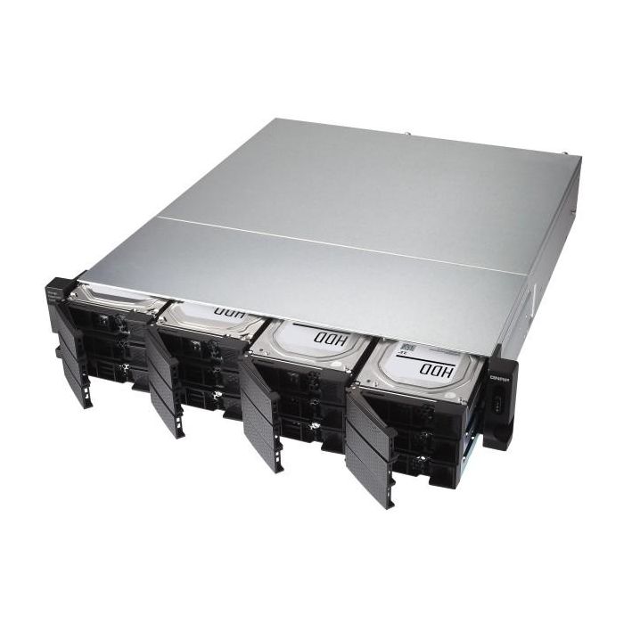QNAP TL-R1200C-RP Unidad de expansión JBOD 12 bahías 2.5/3.5" USB-C 3.1 Gen2 10Gbps Rackmount 2U 6