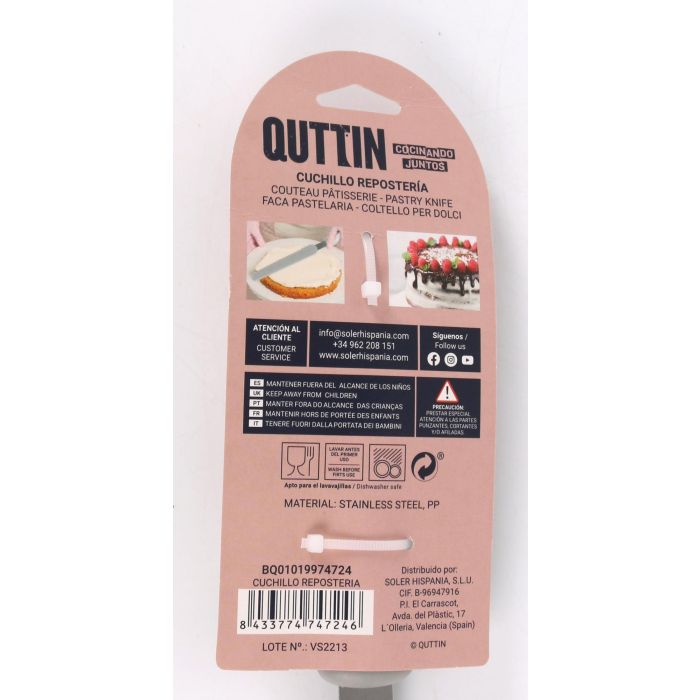 Cuchillo Repostería Quttin - Ideal para decoración de pasteles (36 Unidades) 8 Cuchillo Repostería Quttin - Ideal para decoración de pasteles (36 Unidades) 8