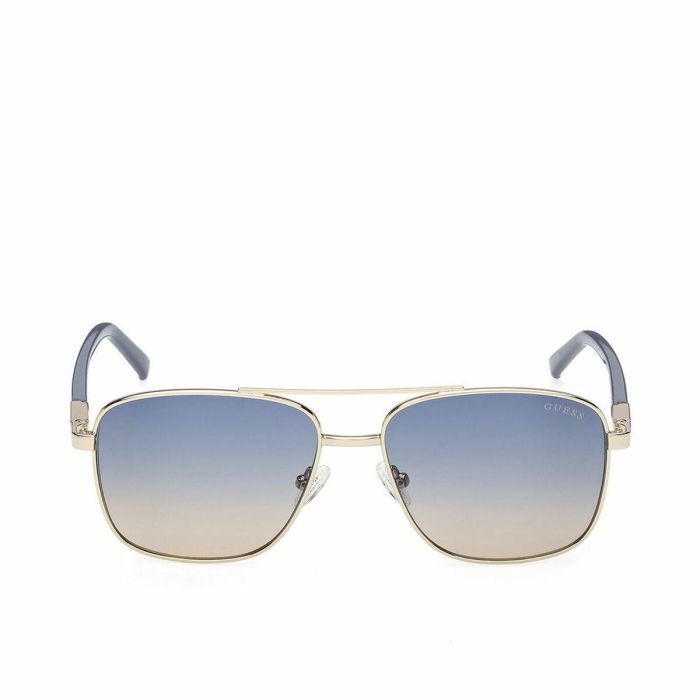 Guess Gafas GU3040 Gafas de Sol Unisex Aviador - Montura Metal 54 mm, Patillas 140 mm