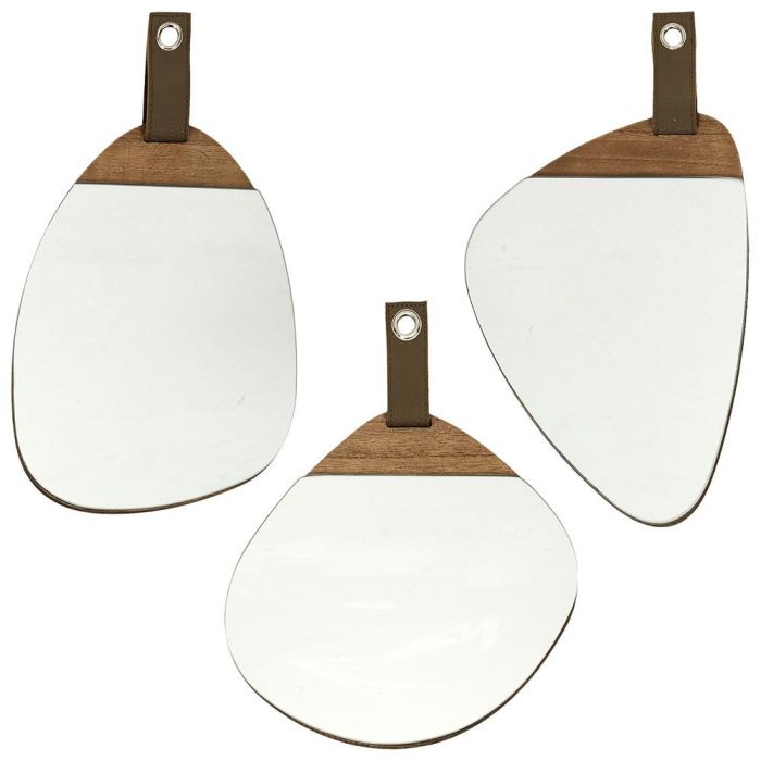 Home Deco Factory Espejo Madera Con Asa Colección Natural 2