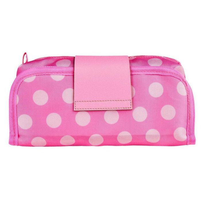 Cerdá Estuche Portatodo Escolar Minnie Mouse Velcro 22x12x7 cm Rosa Poliéster para Niños 3-12 Años 1