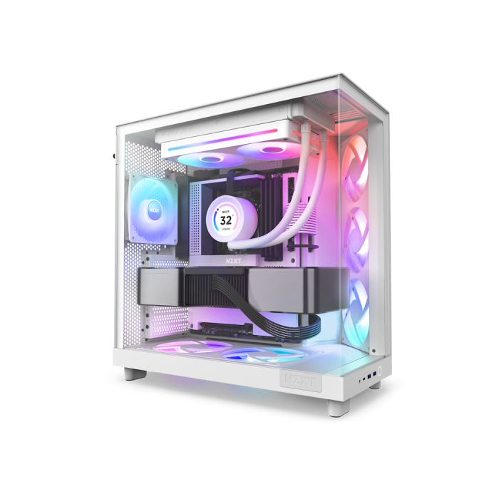 NZXT RF-U24HF-W1 Sistema de Refrigeración para Ordenador Ventilador Blanco