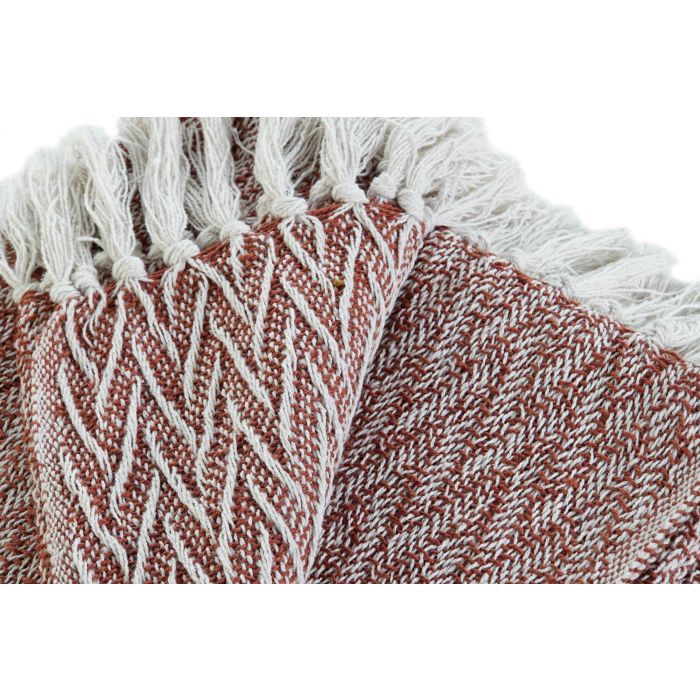 Plaid Urban DKD Home Decor Marron Blanco 170 x 0.5 x 130 cm (2 Unidades) 3 Plaid Urban DKD Home Decor Marron Blanco 170 x 0.5 x 130 cm (2 Unidades) 3