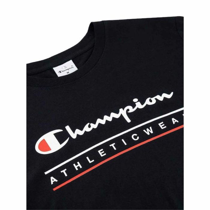 Camiseta de Manga Corta Hombre Champion Negro 32 1