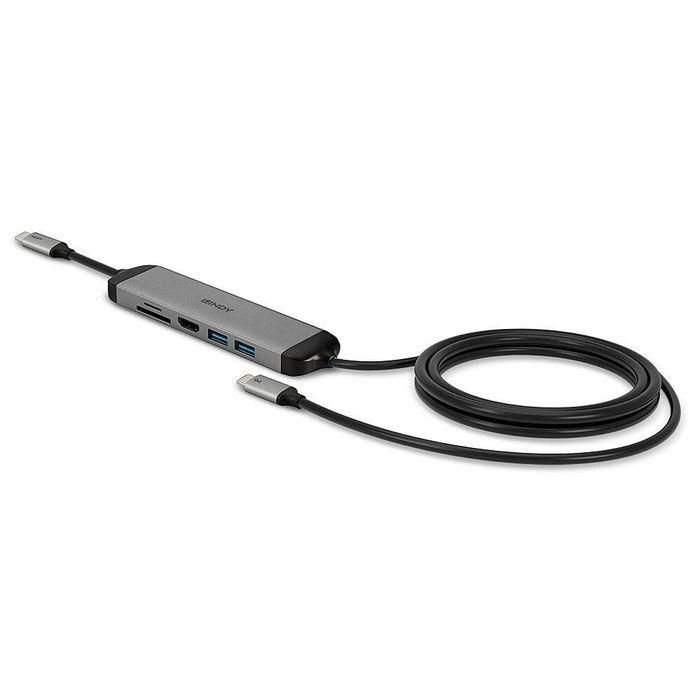 Lindy DST-Micro 140, USB-C Laptop Micro Docking Station with 4K Support and 1.4m 60W Charging Cable 2 Lindy DST-Micro 140, USB-C Laptop Micro Docking Station with 4K Support and 1.4m 60W Charging Cable 2