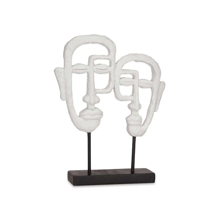 Cara Doble Con Base Blanco Giftdecor 27x32.5x10.5 cm - Poliresina (4 Unidades) 1 Cara Doble Con Base Blanco Giftdecor 27x32.5x10.5 cm - Poliresina (4 Unidades) 1